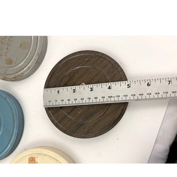 VTG Lot of 5 Round Film Reel Case 8mm Compco Super 8 Empty - Picture 3 of 10